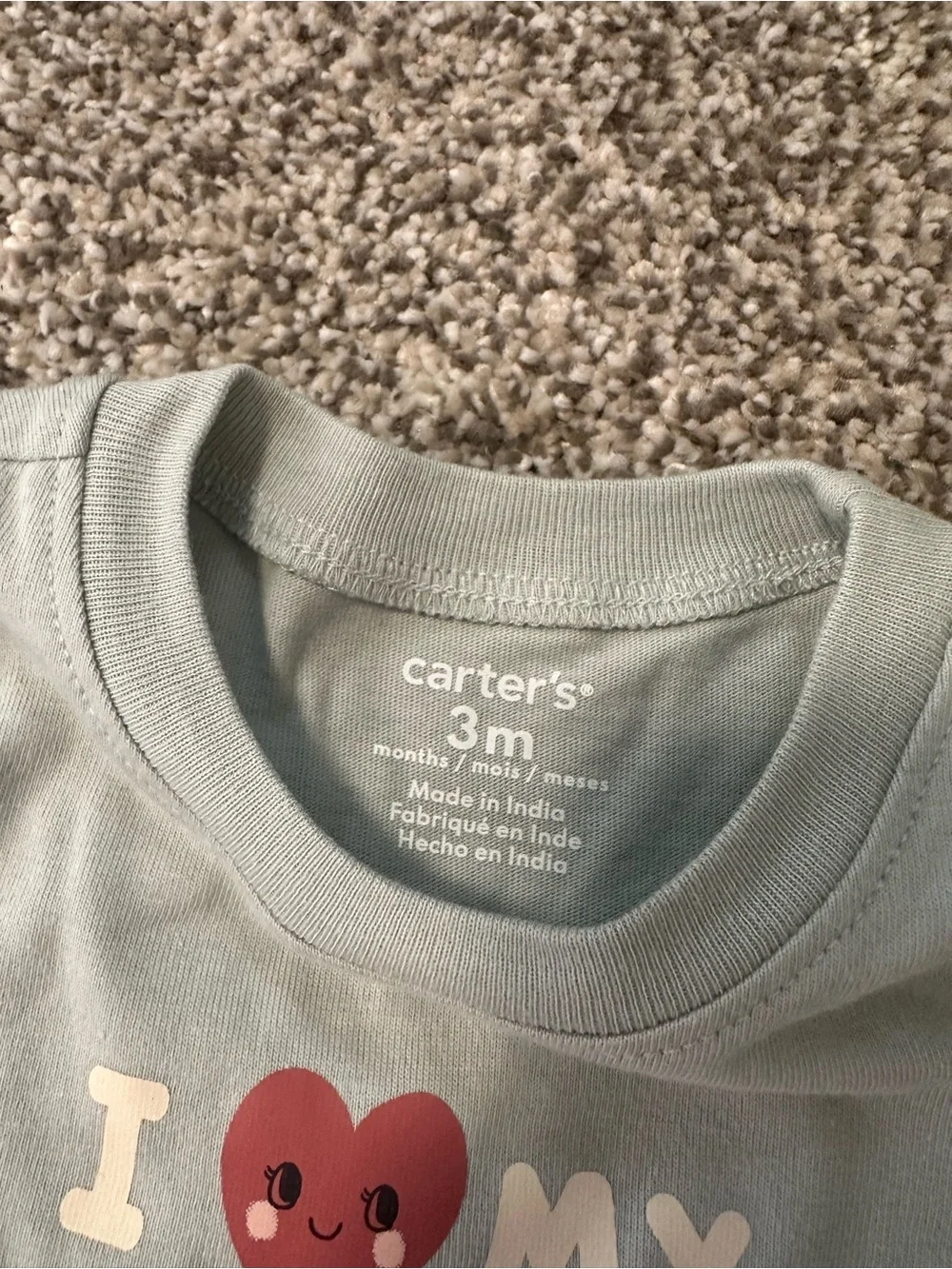 Carter’s Baby 3M I Love My Grandpa Bodysuit NWT
